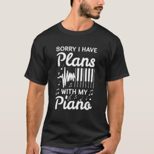 ピアニストのピアノ演奏者 Tシャツ