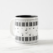 ピアニストのマグカップ ツートーンマグカップ (正面左)