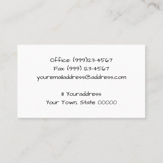 ピアニストの名刺 名刺 (裏面)