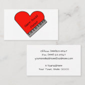 ピアニストの名刺 名刺 (正面/裏面)