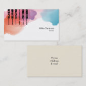 ピアニストの名刺 名刺 (正面/裏面)