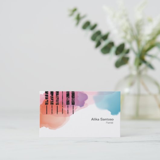 ピアニストの名刺 名刺 (スタンド正面)