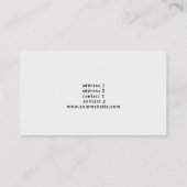 ピアニストエレガント・ピンク大理石 名刺 (裏面)