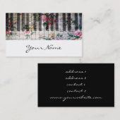 ピアニストキーボードガーリーヴィンテージ音楽プロファイルカード 名刺 (正面/裏面)