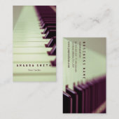 ピアニストパーソナライズされたへの贈り物 名刺 (正面/裏面)