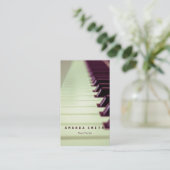 ピアニストパーソナライズされたへの贈り物 名刺 (スタンド正面)