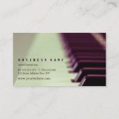 ピアニストパーソナライズされたへの贈り物 名刺 (裏面)