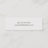 ピアニストピアノミュージック先生グランドピアノ スキニー名刺 (裏面)