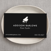 ピアニストピアノミュージック先生グランドピアノ 名刺