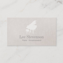 ピアニストピアノミュージック先生グランドピアノ 名刺