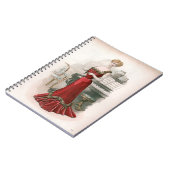 ピアニストヴィンテージエドワルドファッションイラストレーション ノートブック (左側)