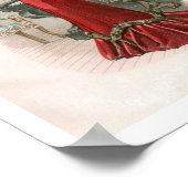 ピアニストヴィンテージエドワルドファッションイラストレーション ポスター (角)