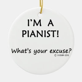 ピアニスト弁解 セラミックオーナメント