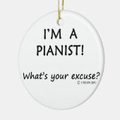 ピアニスト弁解 セラミックオーナメント (左)