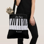 ピアニスト用ピアノトートバスタイリッシュッグ トートバッグ (クローズアップ)
