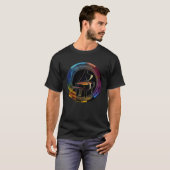 ピアニスト用ピアノ楽器ミュージシャン鍵盤プラ Tシャツ (正面フル)