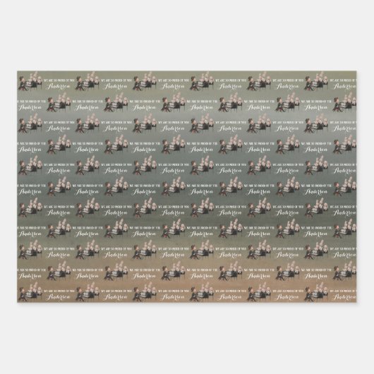 ピアニスト誇りを持ったラッピングシート ラッピングペーパーシート (正面)