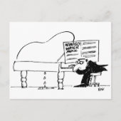 ピアニスト遊ハンデルの水音楽 ポストカード (正面)