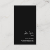 ピアニスト鍵名刺用ピアノ 名刺 (裏面)