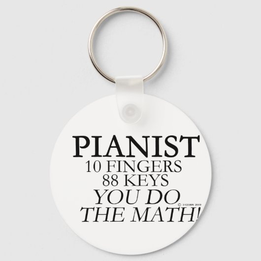 ピアニスト10フィンガー88鍵 キーホルダー (正面)