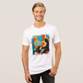 ピアニスト - オリジナル油絵  トライブレンドＴシャツ (正面全面)