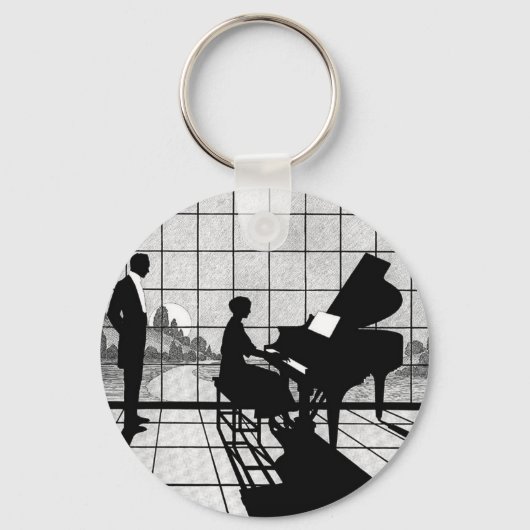 ピアニスト キーホルダー (正面)