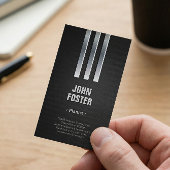 ピアニスト – スチールメタルルック 名刺