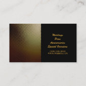 ピアニスト、ピアノ、レッスン、音楽エンターテイメント 名刺 (裏面)