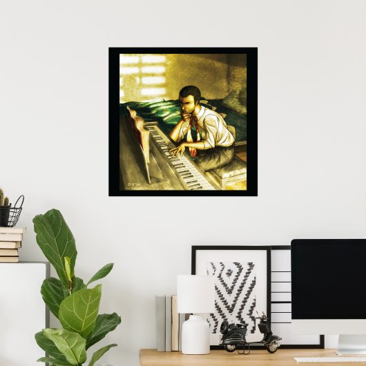 ピアニスト ポスター (ホームオフィス)