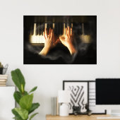 ピアニスト ポスター (ホームオフィス)