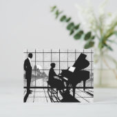 ピアニスト ポストカード (スタンド正面)