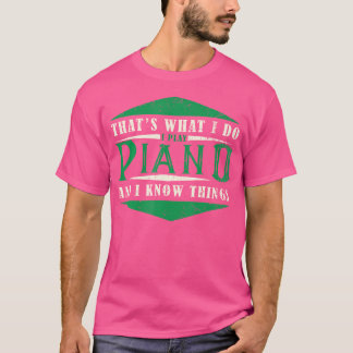 ピアニスト ミュージシャン - キーボード 楽器 ピア Tシャツ