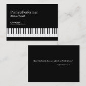 ピアニスト 名刺 (正面/裏面)