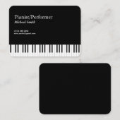 ピアニスト 名刺 (正面/裏面)