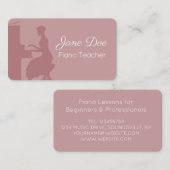 ピアニスト 名刺 (正面/裏面)