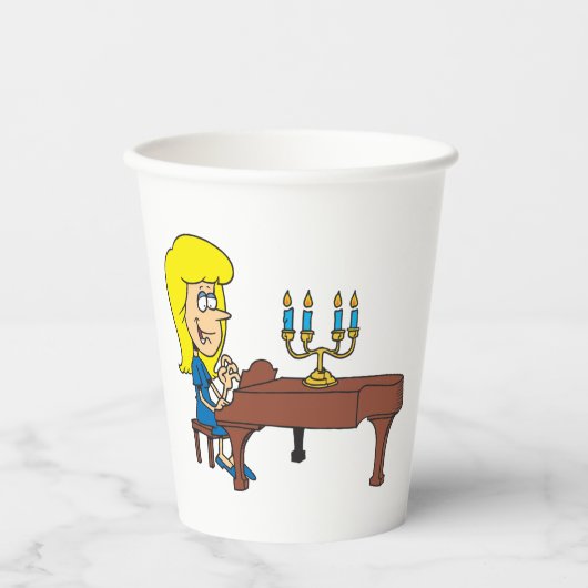 ピアニスト 紙コップ (正面)