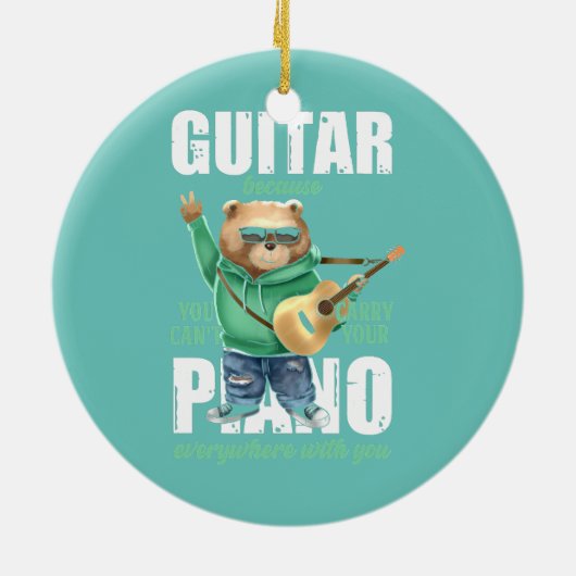 ピアノおもしろいが下手なギターベ運ア セラミックオーナメント (裏面)