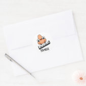 ピアノおもしろいノーズプン ラウンドシール (封筒)