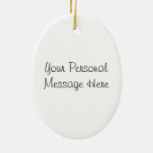 ピアノおよび音楽ノート セラミックオーナメント (裏面)