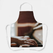 ピアノかわいらしのアートワーク エプロン (正面)
