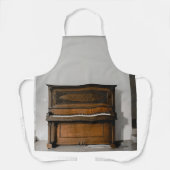ピアノかわいらしのアートワーク エプロン (正面)