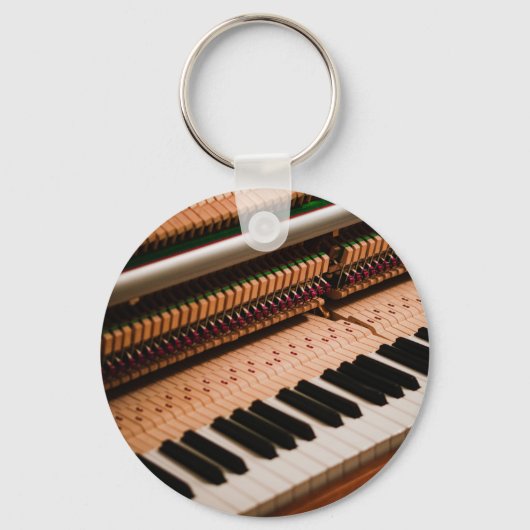 ピアノかわいらしのアートワーク キーホルダー (正面)