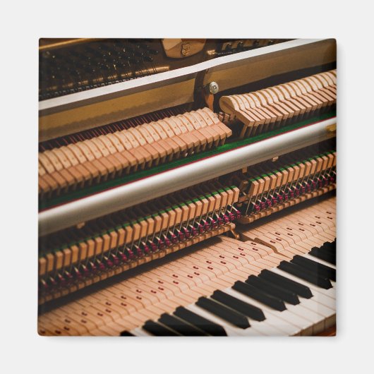 ピアノかわいらしのアートワーク マグネット (正面)