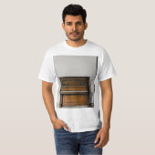 ピアノかわいらしのアートワーク Tシャツ (正面フル)