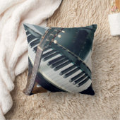 ピアノかわいらしデザイン クッション (ブランケット)