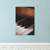 ピアノかわいらし キャンバスプリント (インサイチュ (ウッドフロア))