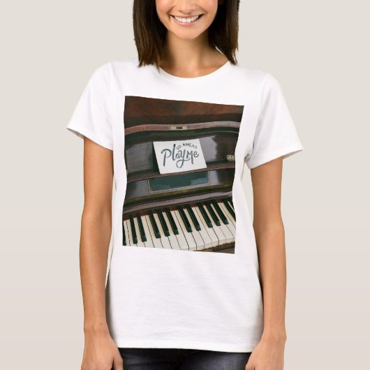 ピアノかわいらし Tシャツ (正面)