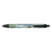 ピアノで踊っている妖精 黒ボールペン (裏面)