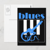 ピアノとギターのブルース ポストカード (正面/裏面)