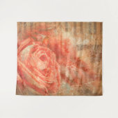 ピアノとバイオリン、音楽の音とバラ タペストリー (正面(横))